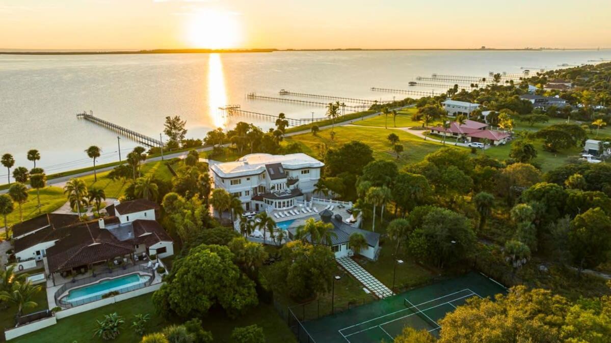 9000 Sf Waterfront Mansion Pool Boat Dock Theater Villa Fort Pierce Exterior foto